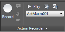 Action Recorder in AutoCAD