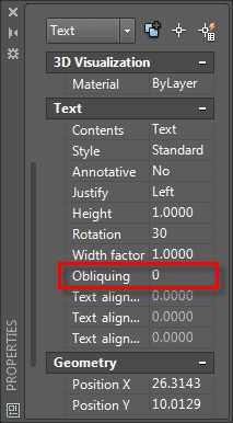 oblique angle in isometric text